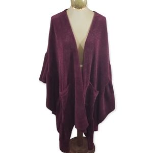 Anthropologie Oversized Thick Sweater Shawl